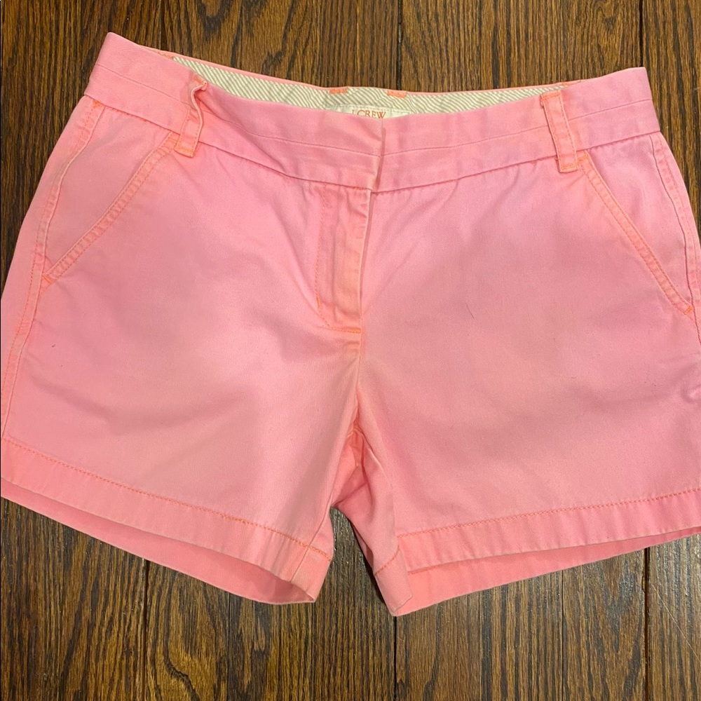 J. Crew broken in chino 5” hot pink size 6 shorts